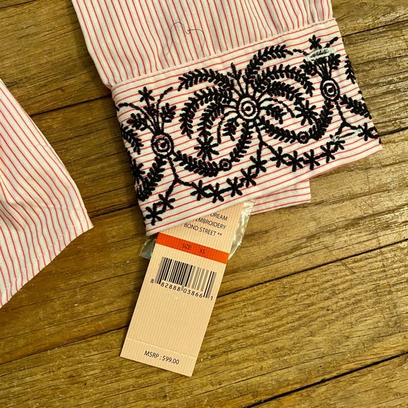 NANETTE LEPORE Cold Shouder Ruffle Button Down NWT - Picture 9 of 10